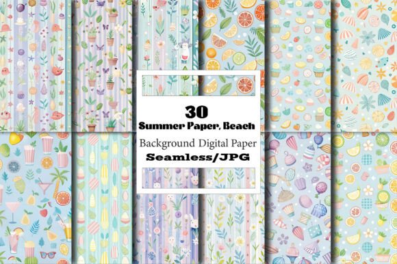 Bring the Coast to Your Craft: Using Seamless Summer Paper, Beach