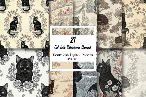 Cat Toile Chinoiserie Damask Digital: A Designer's Guide