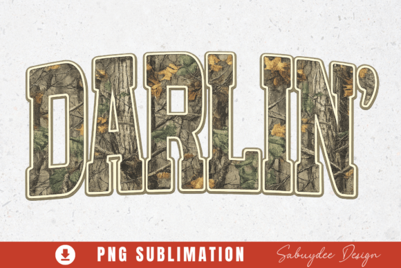 Embrace the Wild Side with Camo Darlin Sublimation PNG