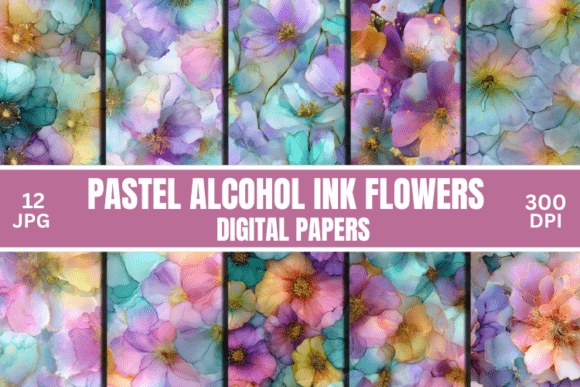 Exploring the Ethereal Beauty of Pastel Alcohol Ink Flowers
