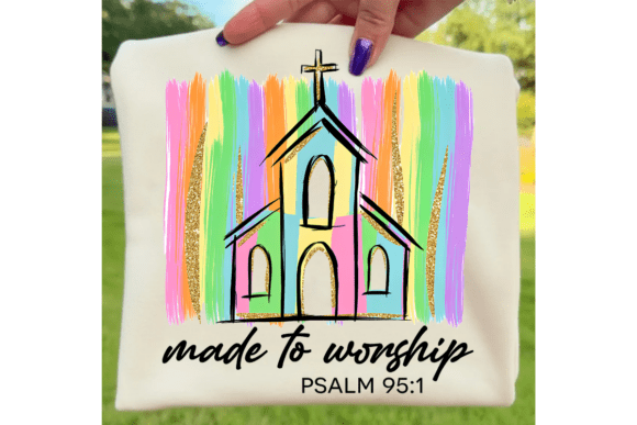 Made to Worship Psalm 9:51 Christian Png: Faith in Design