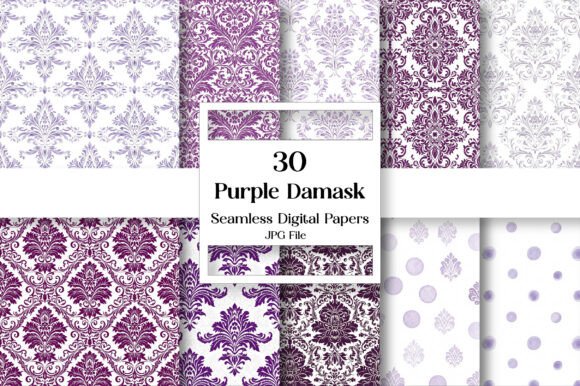 Purple Damask Digital Paper Pack: A Designer's Guide to Timeless Elegance