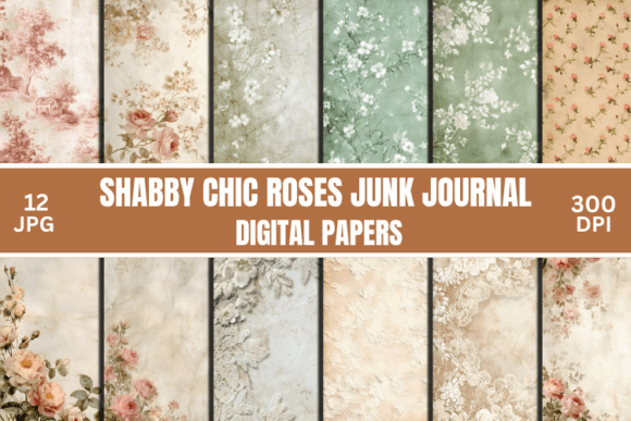 Shabby Chic Roses Junk Journal Pages: A Designer's Guide