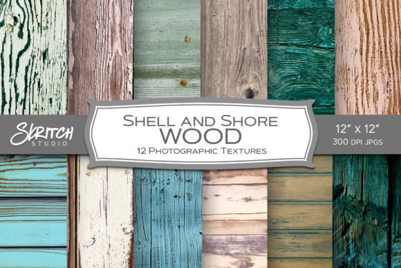 Shell and Shore Pastel Wood Textures for Your Projects