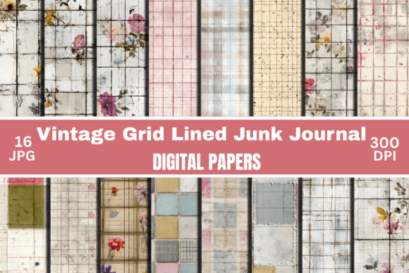 Timeless Textures: Using Vintage Grid Lined Ephemera
