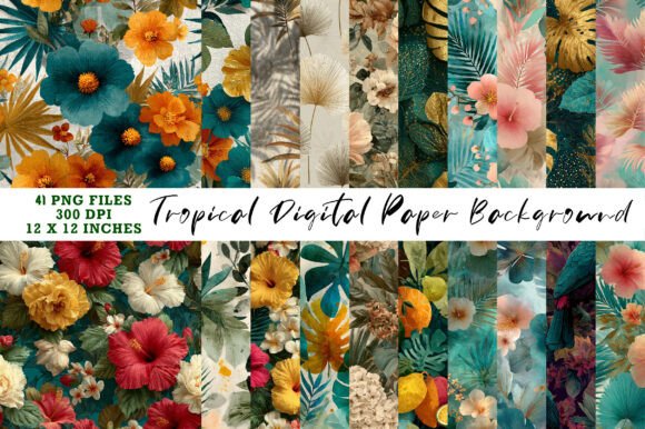 Tropical Digital Paper: A Designer's Guide to This Lush Collection
